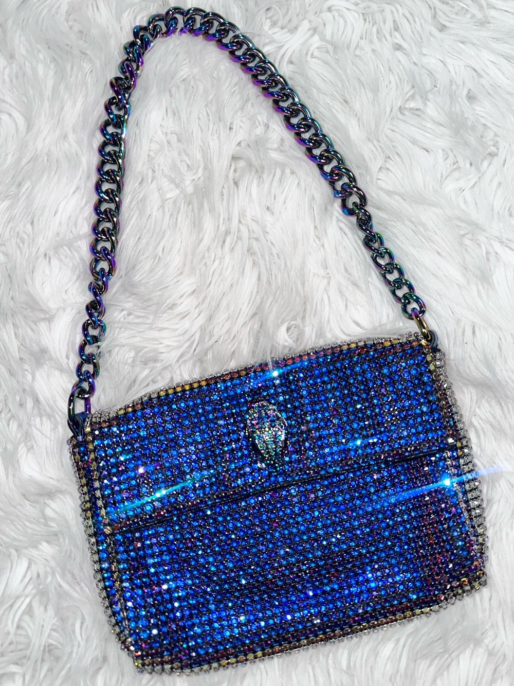 Kurt Geiger • Iridescent Glass Crystal Small Party Bag